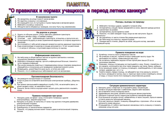 Безопасные каникулы.
